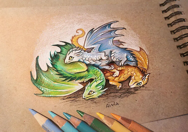 trois bébés dragons
