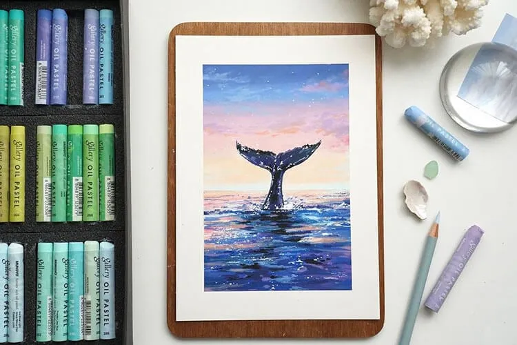 Baleine dans l'océan