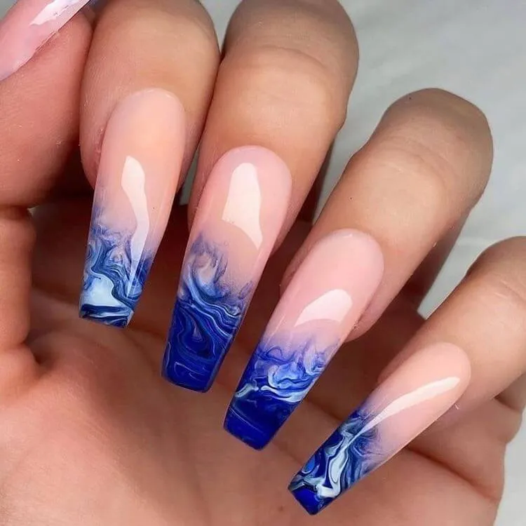 blue sky nails