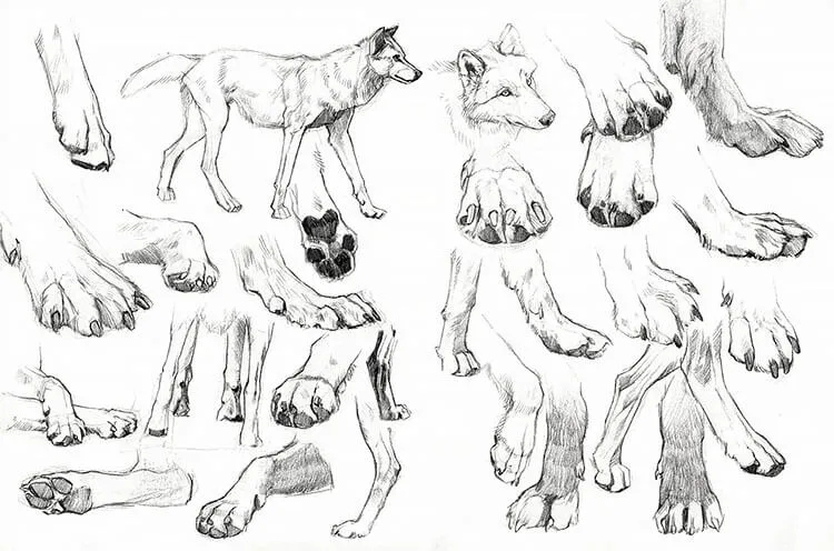 ANATOMIA DA PATA DE LOBO