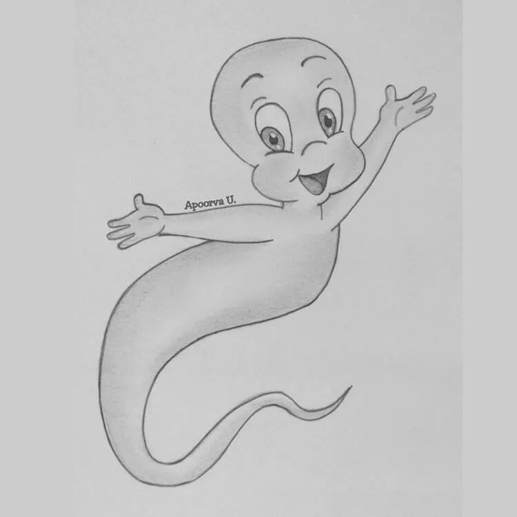 dibujo de Casper el fantasma amistoso