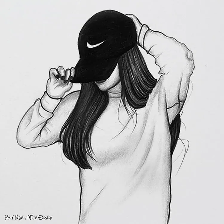 Mädchen mit Nike-Mütze