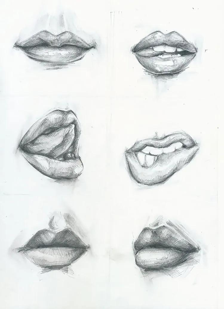 bocetos de boca