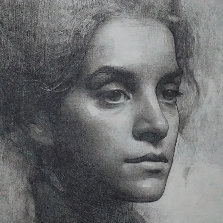 portret z profilu