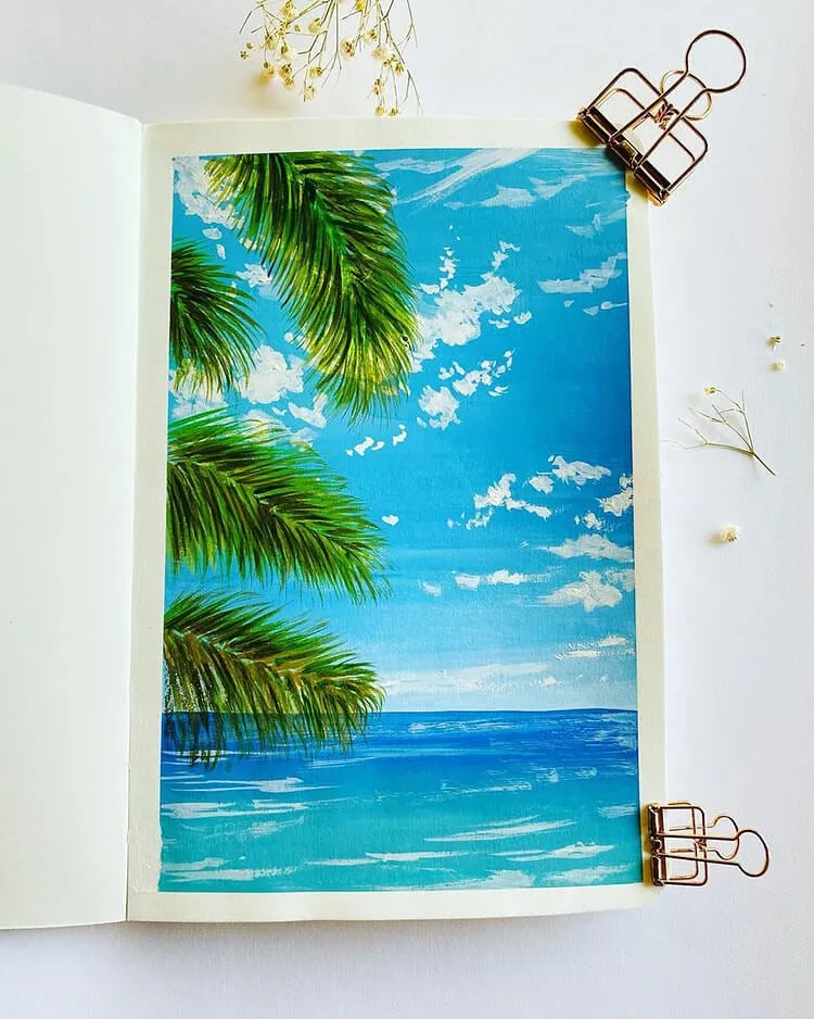 palmeras y playa