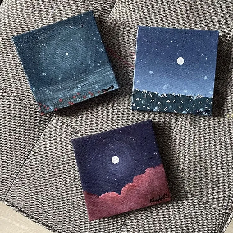 세 개의 밤하늘 그림