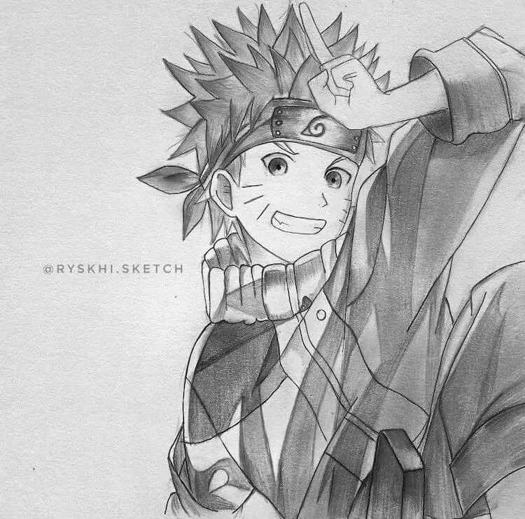 naruto believe it drawing