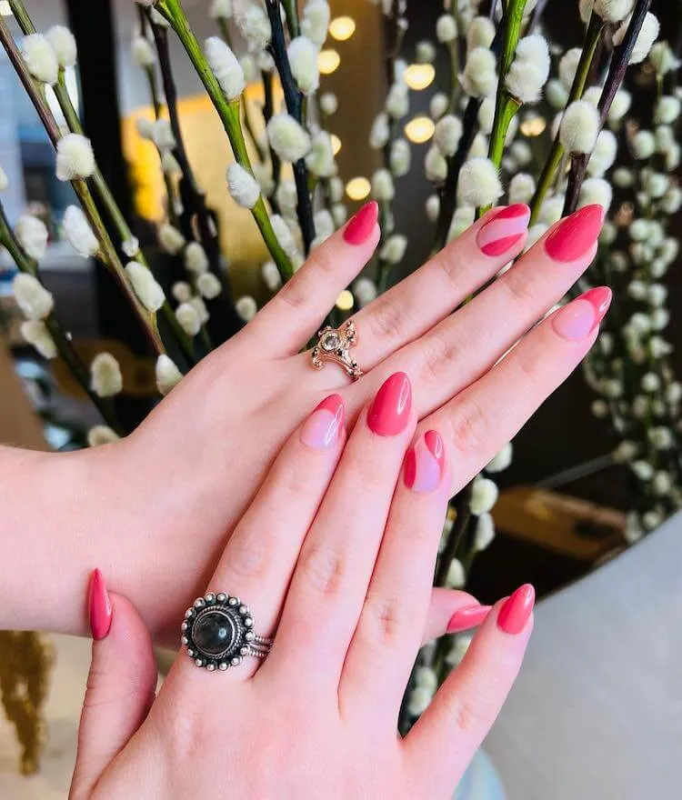 livliga rosa naglar