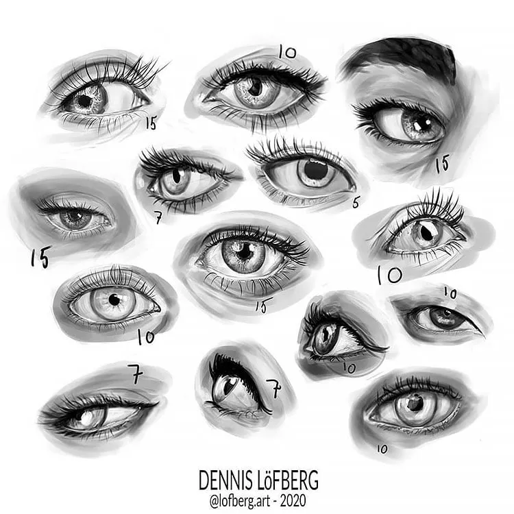 10 IDEAS PARA DIBUJAR OJOS