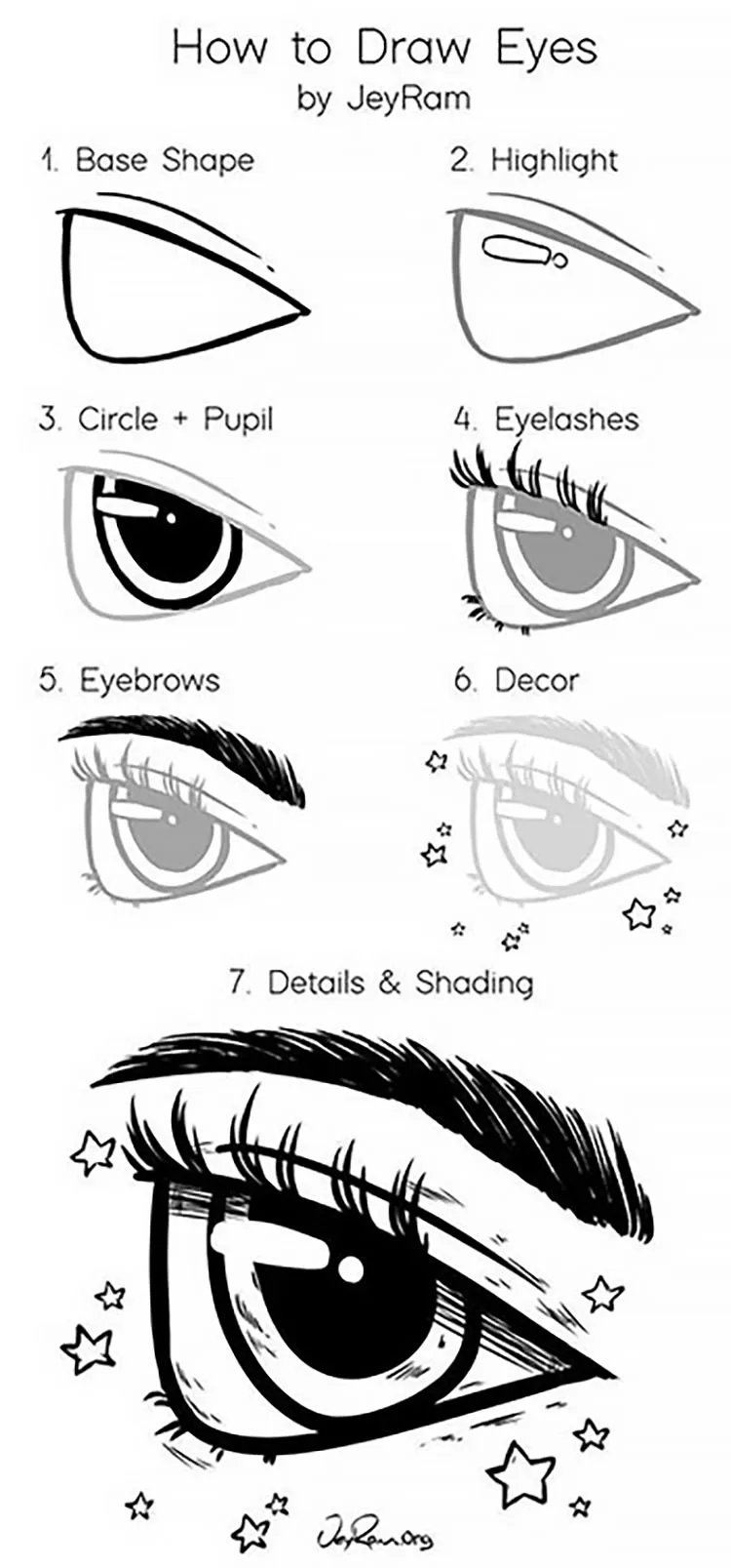 TUTORIAL DE COMO DIBUJAR OJOS