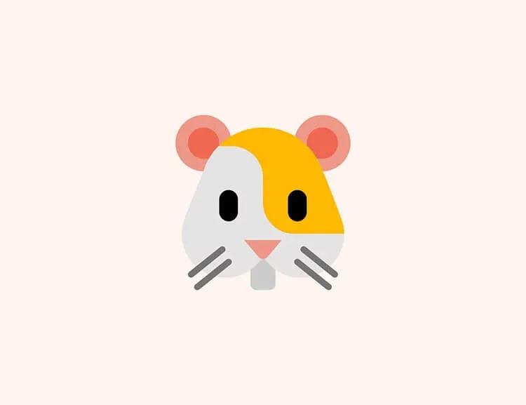 Sødt hamster ansigt