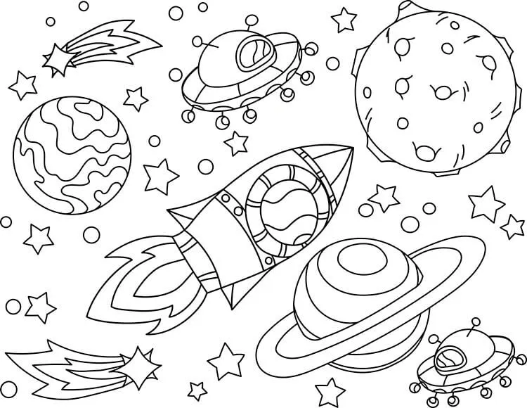 シンプルな宇宙の落書き