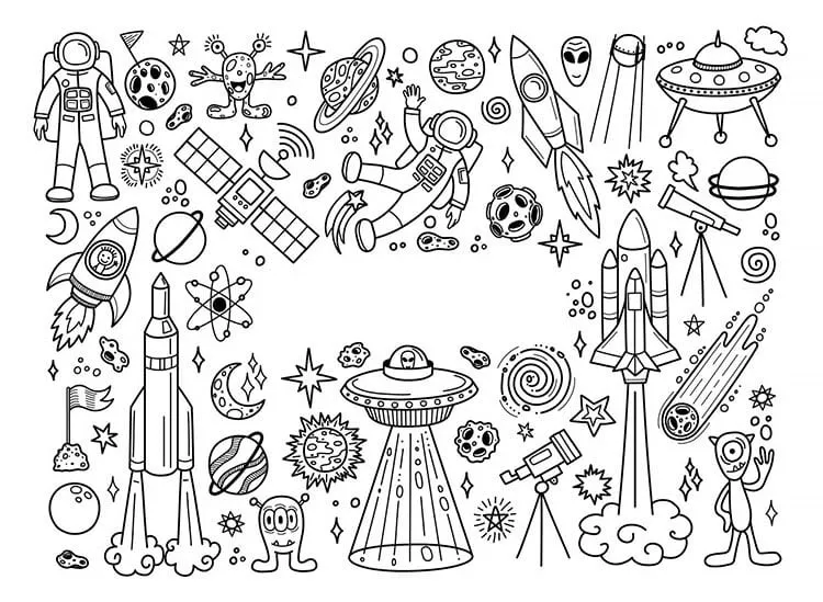 Awesome Space Doodles