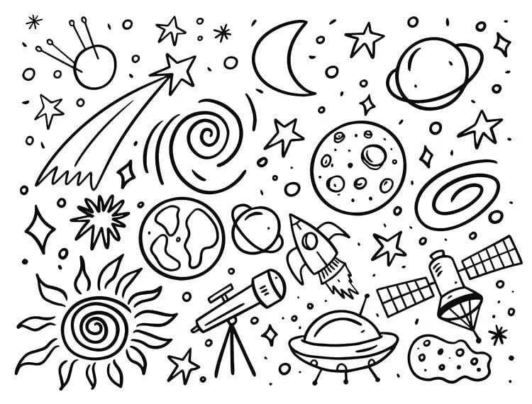 Femten Space Doodle ideer