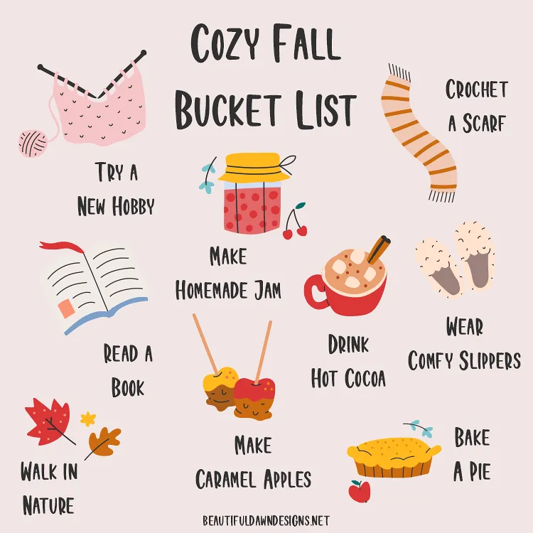 lista de coisas para fazer no Outono