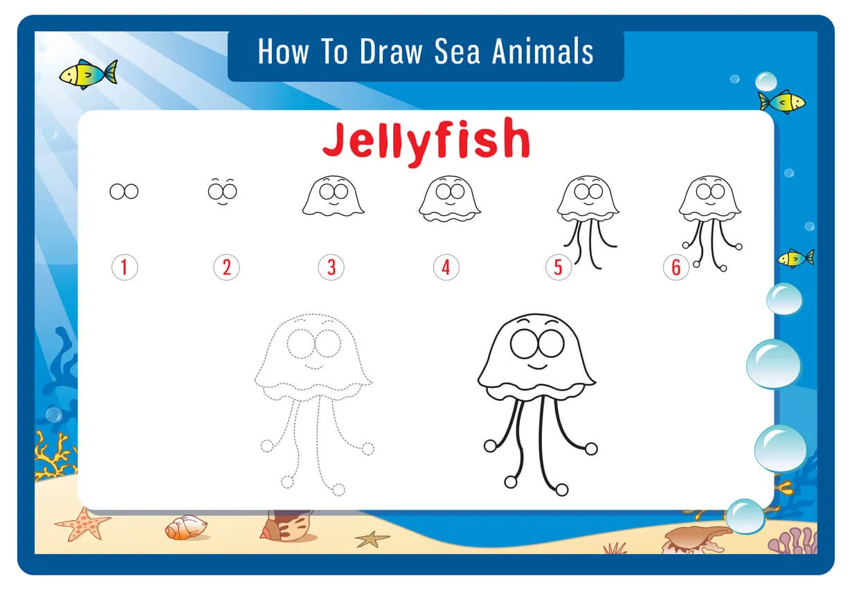 Hvordan man tegner en Jellyfish