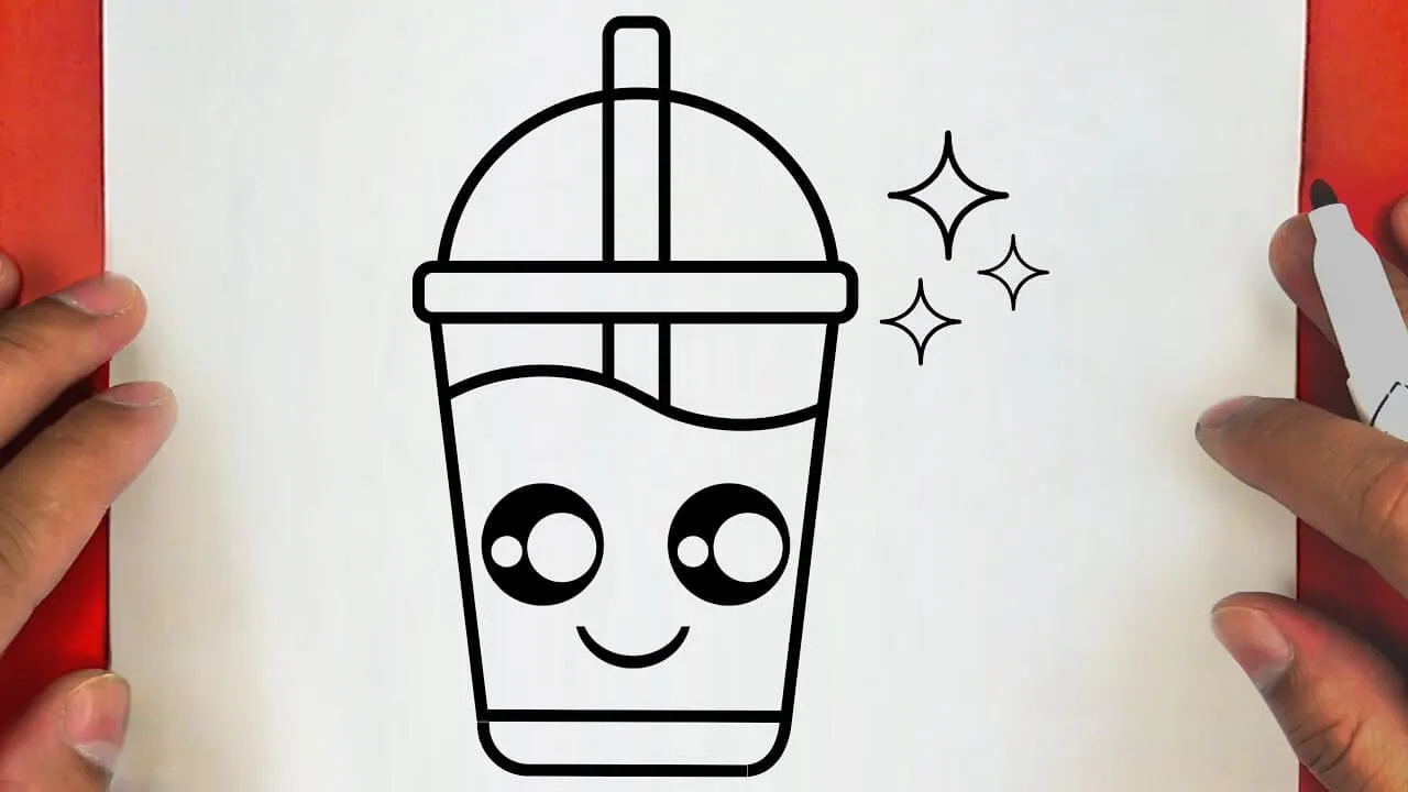 Hur man ritar en Cute Drink Cup