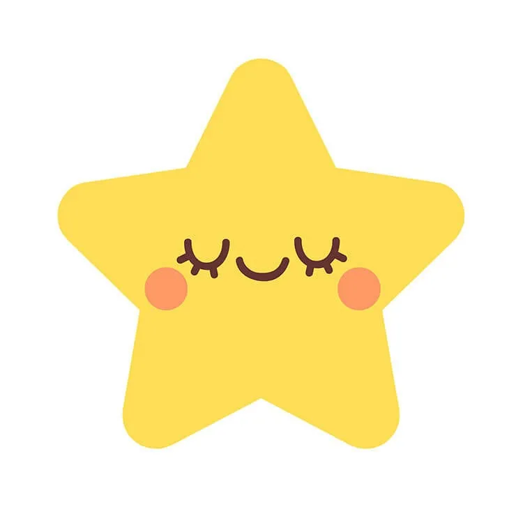 Estrela corada Desenho de uma estrela